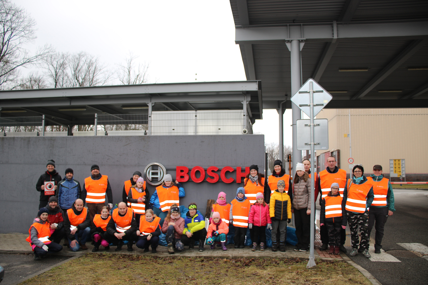 Záběry z průběhu akce Čistá Vysočina ze dne 9.4.2022 ve firmě Bosch Diesel s.r.o.